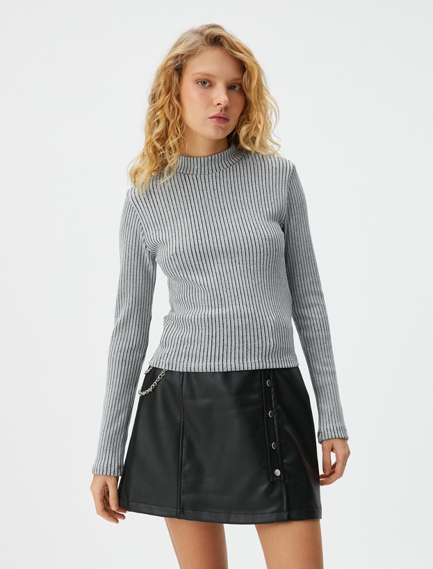   Водолазка женская в рубчик Slim Fit